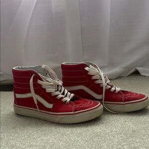 Vans Red High-Top Sneakers